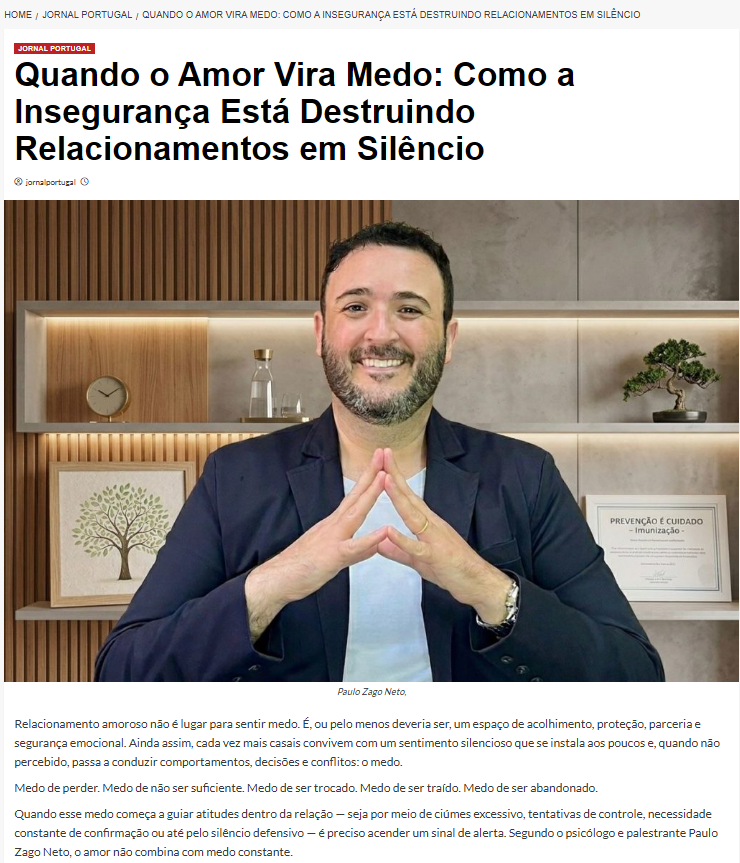 Quando o Amor Vira Medo: Como a Insegurança Está Destruindo Relacionamentos em Silêncio